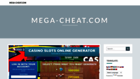 What Mega-cheat.com website looked like in 2023 (This year)