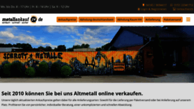 What Metallankauf24.de website looked like in 2023 (This year)