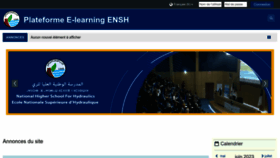 What Moodle.ensh.dz website looked like in 2023 (This year)