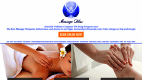 What Massageblissvegas.com website looked like in 2023 (This year)