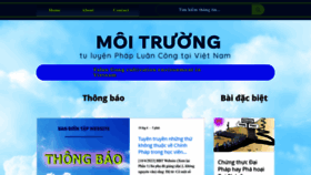 What Moitruongphapluancongvn.org website looked like in 2023 (This year)