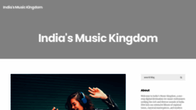What Musicking.in website looked like in 2023 (This year)
