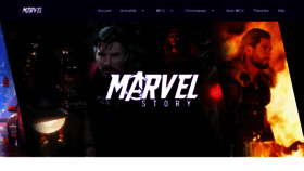 What Marvelstory.fr website looked like in 2023 (This year)