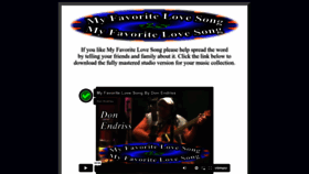 What Myfavoritelovesong.com website looked like in 2023 (This year)