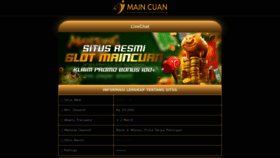 What Maincuan.id website looked like in 2023 (This year)