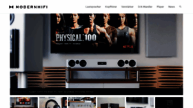 What Modernhifi.de website looked like in 2023 (This year)
