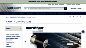What Marathonelectric.com website looked like in 2023 (This year)