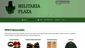 What Militariaplaza.com website looked like in 2023 (This year)