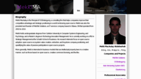 What Mekki.ca website looked like in 2011 (12 years ago)