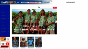 What Mauishirts.com website looked like in 2023 (This year)