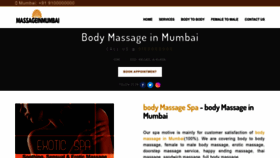 What Massageinmumbai.com website looked like in 2023 (This year)