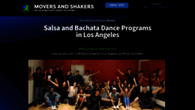 What Moversandshakersdance.com website looked like in 2023 (This year)
