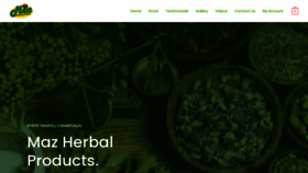 What Mazherbalproducts.co.za website looked like in 2023 (This year)