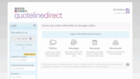 What Mypolicies.quotelinedirect.co.uk website looked like in 2023 (This year)