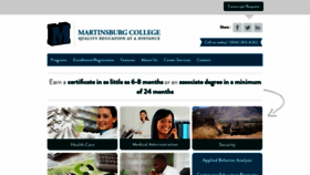 What Martinsburgcollege.edu website looked like in 2023 (This year)