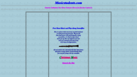 What Musicstudents.com website looked like in 2023 (This year)