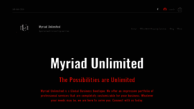 What Myriadunlimited.com website looked like in 2023 (This year)