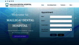 What Malligaidental.com website looked like in 2023 (This year)