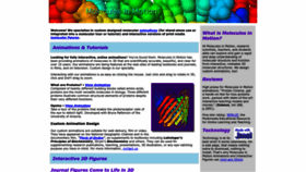 What Moleculesinmotion.com website looked like in 2023 (This year)