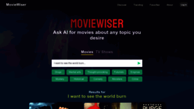 What Moviewiser.com website looked like in 2023 (This year)