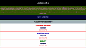 What Matkanet.in website looked like in 2023 (This year)