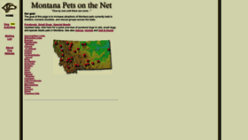 What Montanapets.org website looked like in 2023 (This year)