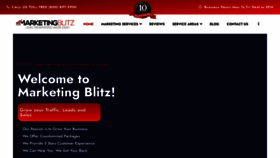 What Marketingblitz.ca website looked like in 2023 (This year)