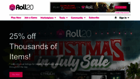 What Marketplace.roll20.net website looked like in 2023 (2 years ago)