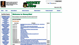 What Moneyjibe.com website looked like in 2023 (This year)