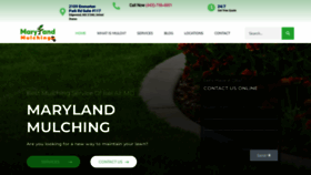 What Marylandmulching.com website looked like in 2023 (This year)