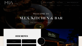 What Mia.kitchen website looked like in 2023 (This year)