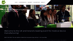 What Med-techexpo.com website looked like in 2023 (This year)