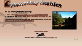 What Manestaystables.com website looked like in 2023 (This year)