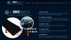 What Maxbelt.com website looked like in 2023 (This year)
