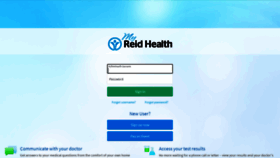 What Myreidhealth.org website looked like in 2023 (This year)