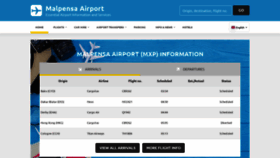 What Malpensaairport.com website looked like in 2023 (This year)