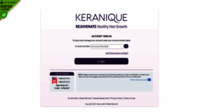 What Myaccount.keranique.com website looked like in 2023 (This year)