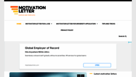 What Motivation-letter.com website looked like in 2023 (This year)