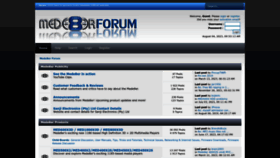 What Mede8erforum.com website looked like in 2023 (This year)