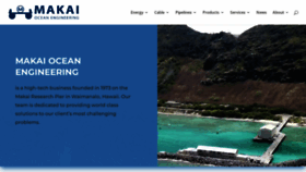 What Makai.com website looked like in 2023 (1 year ago)