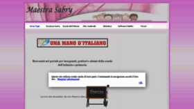 What Maestrasabry.it website looked like in 2023 (This year)