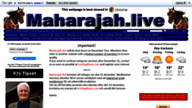 What Maharajah.live website looked like in 2023 (This year)