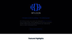 What Mtgjson.com website looked like in 2023 (This year)