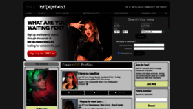 What Meetmetalheads.com website looked like in 2023 (This year)