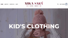 What Mikasara.com website looked like in 2023 (This year)