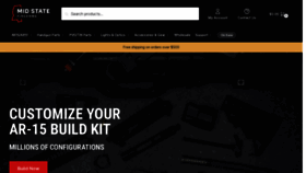 What Midstatefirearms.com website looked like in 2023 (This year)