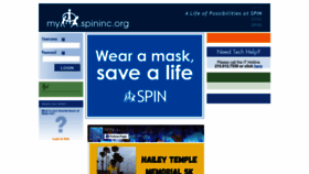 What My.spininc.org website looked like in 2023 (1 year ago)