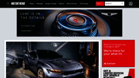 What Motortrend.com website looked like in 2023 (This year)