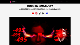 What Manuelita.gg website looked like in 2023 (This year)