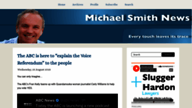What Michaelsmithnews.com website looked like in 2023 (This year)